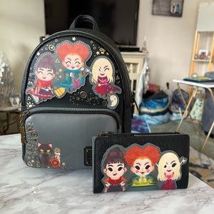 Loungefly Hocus Pocus Backpack and wallet